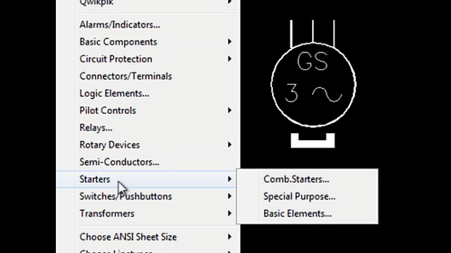 How to draw an electrical circuit in AutoCAD